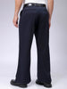 Men's Midnight Navy Bootcut Fit Solid Korean Street Trouser
