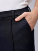 Men's Midnight Navy Bootcut Fit Solid Korean Street Trouser