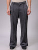 Men's Dark Grey Bootcut Fit Solid Korean Street Trouser