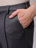 Men's Dark Grey Bootcut Fit Solid Korean Street Trouser