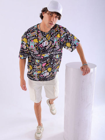 Shop Men's Printed Oversized T-Shirt Online.