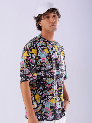 Shop Men's Printed Oversized T-Shirt Online.