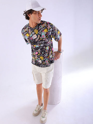 Shop Men's Printed Oversized T-Shirt Online.