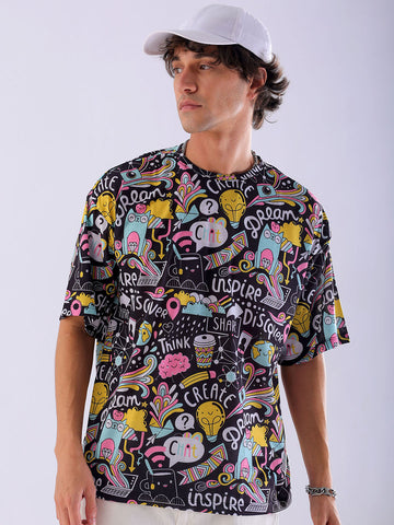 Shop Men's Printed Oversized T-Shirt Online.