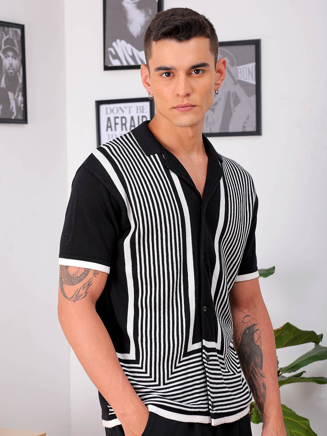 Shop Men's Striped Relaxed Fit Shirt Online.