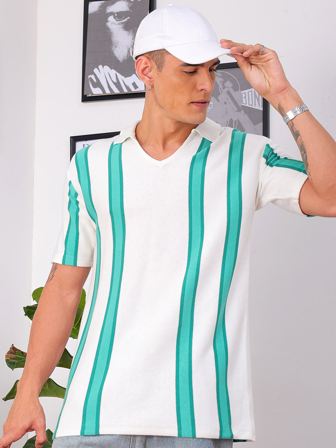 Shop Men's Striped Relaxed Fit Shirt Online.