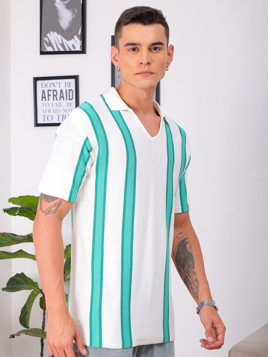 Shop Men's Striped Relaxed Fit Shirt Online.