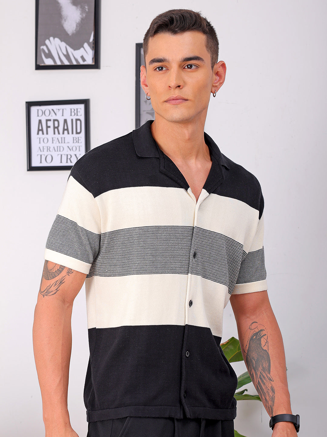 Shop Men's Striped Relaxed Fit Shirt Online.