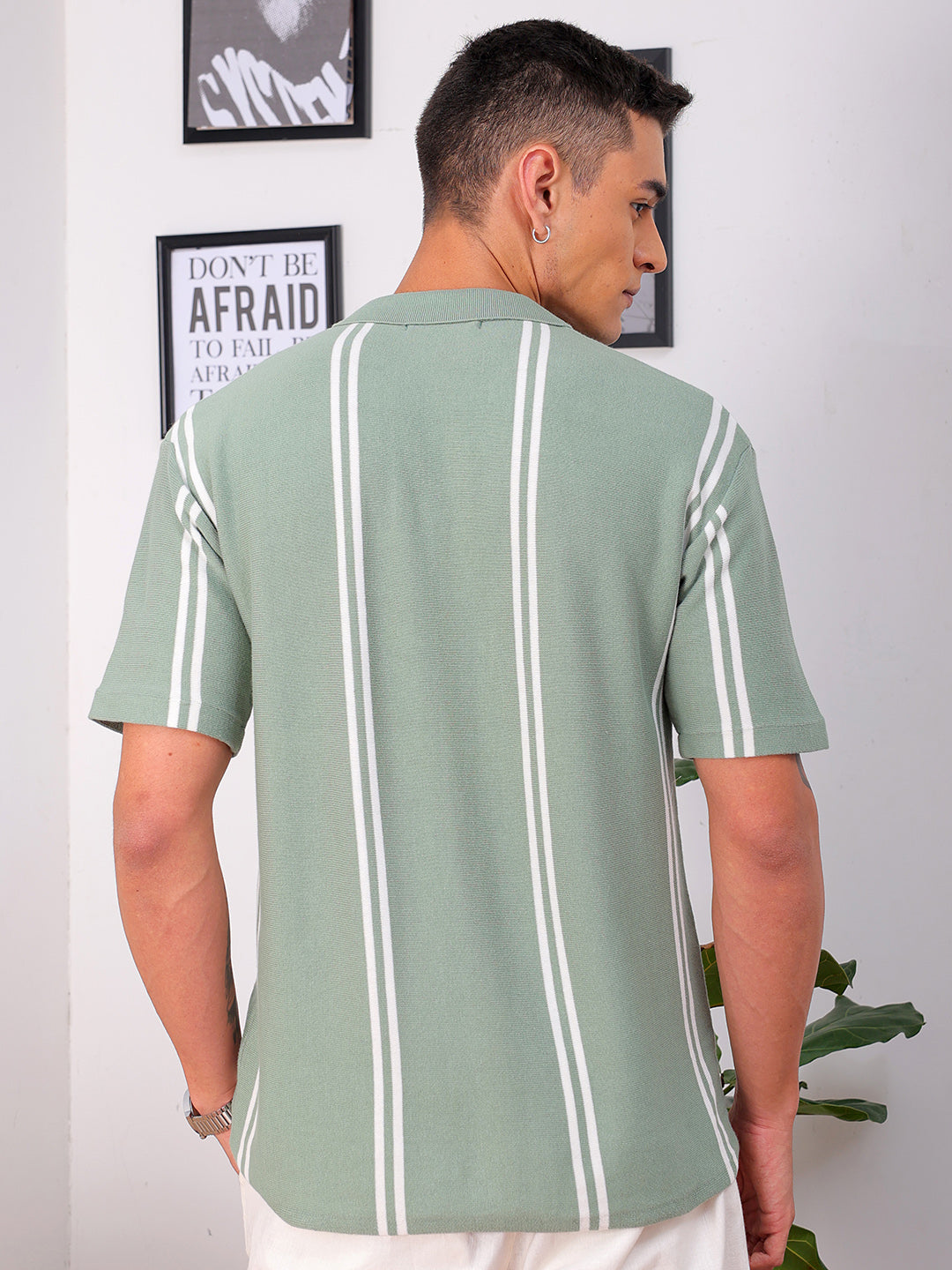 Shop Men's Striped Relaxed Fit Shirt Online.