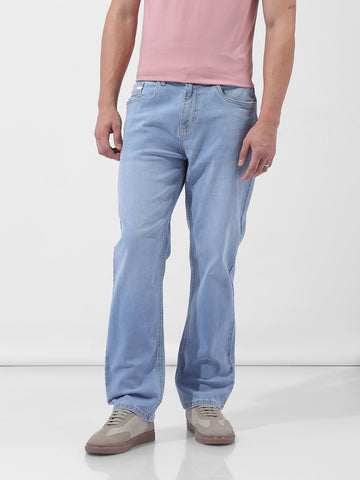 Men's Blue Regular Fit Casual Jeans