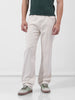 Men's Off White Regular Fit Casual Jeans