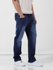 Men's Blue Regular Fit Casual Jeans