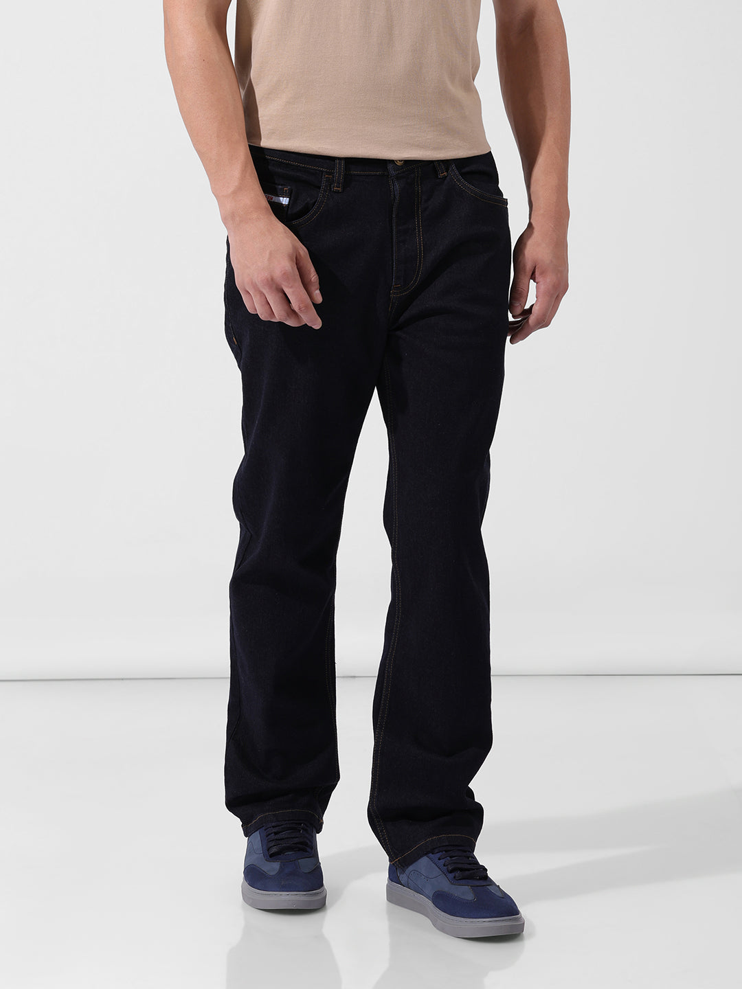 Men's Regular Fit Blue Jeans