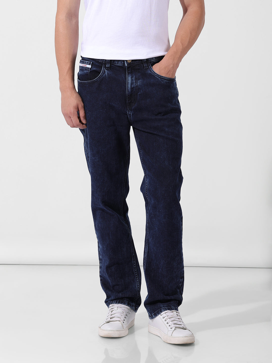 Men's Regular Fit Blue Jeans