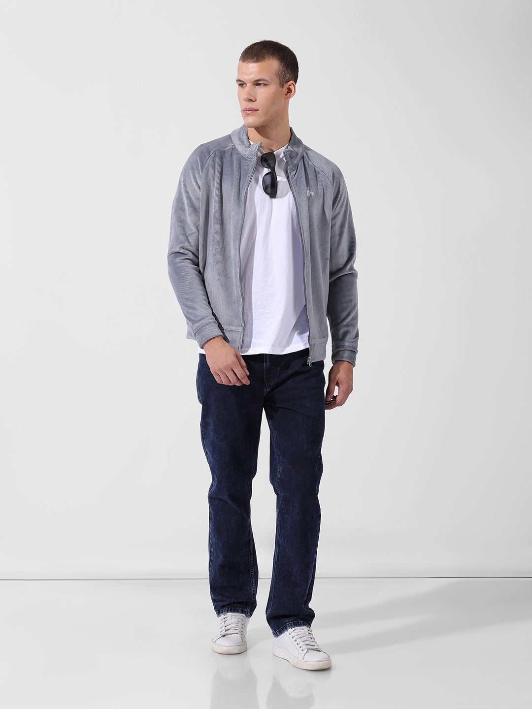 Men's Blue Regular Fit Casual Jeans