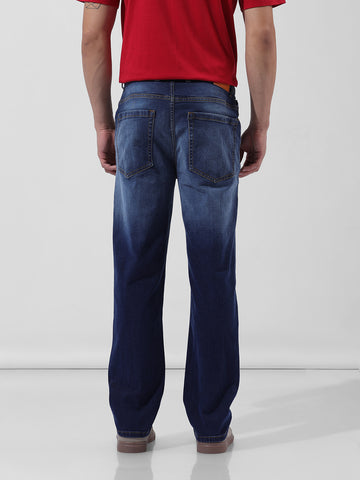 Men's Blue Regular Fit Casual Jeans