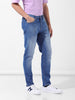 Men's Blue Slim Fit Casual Jeans