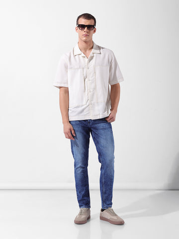 Men's Blue Slim Fit Casual Jeans