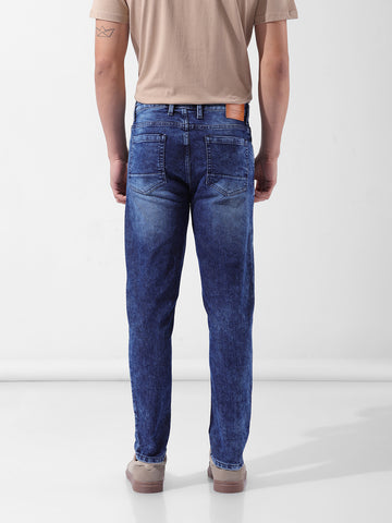 Men's Blue Slim Fit Casual Jeans