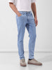 Men's Blue Slim Fit Casual Jeans