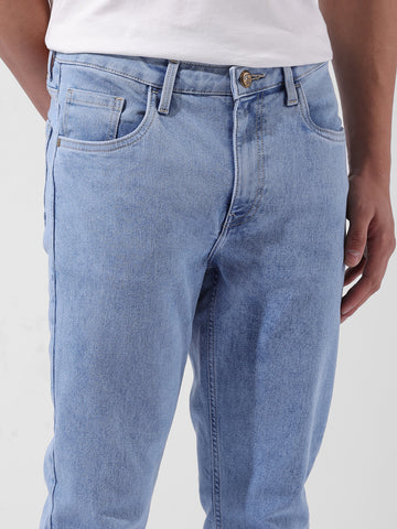 Men's Blue Slim Fit Casual Jeans