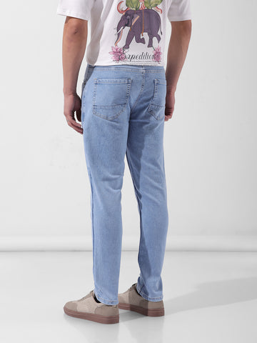 Men's Blue Slim Fit Casual Jeans