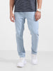 Men's Blue Slim Fit Solid Casual Jeans