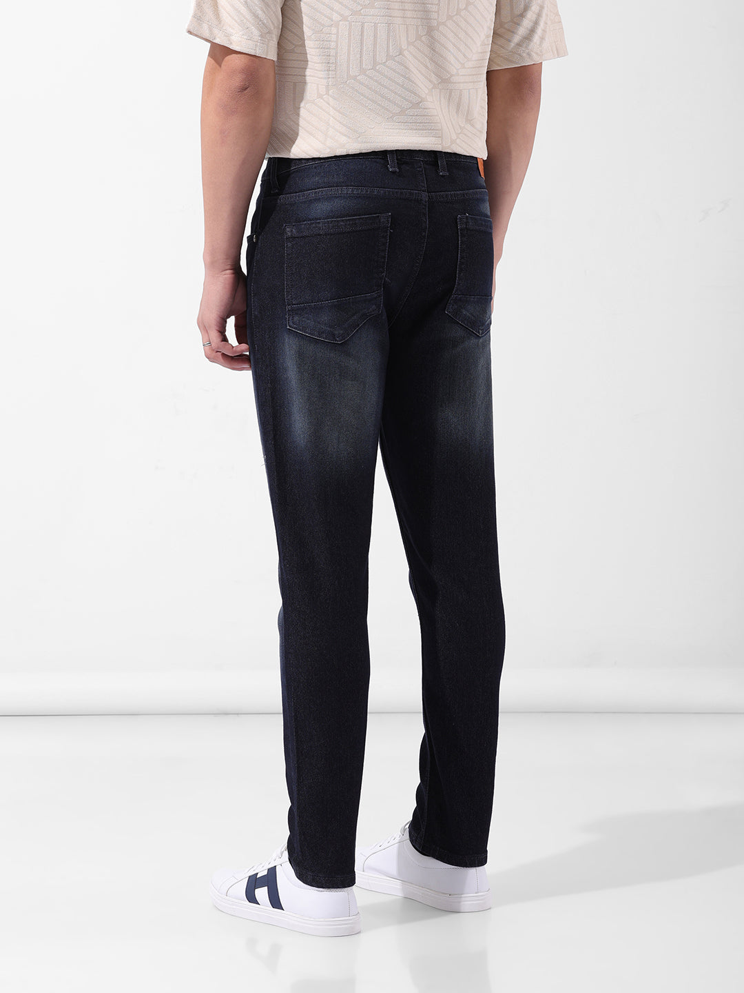 Men's Blue Slim Fit Casual Jeans