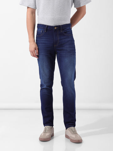 Men's Blue Slim Fit Casual Jeans