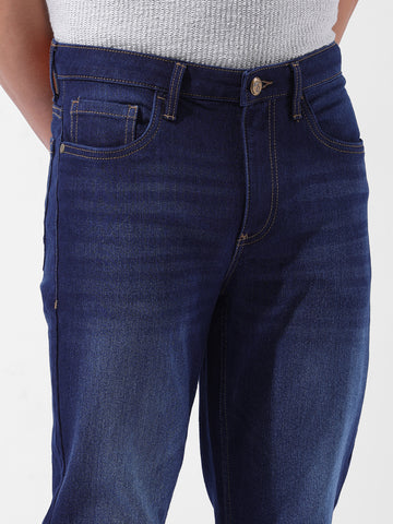 Men's Blue Slim Fit Casual Jeans