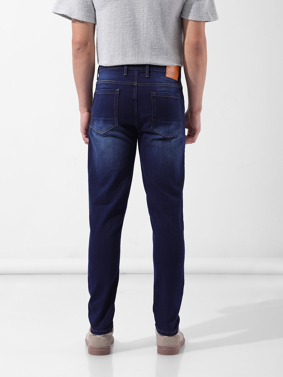 Men's Blue Slim Fit Casual Jeans