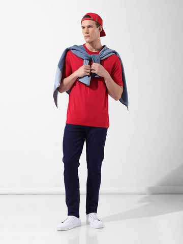 Men's Blue Slim Fit Casual Jeans