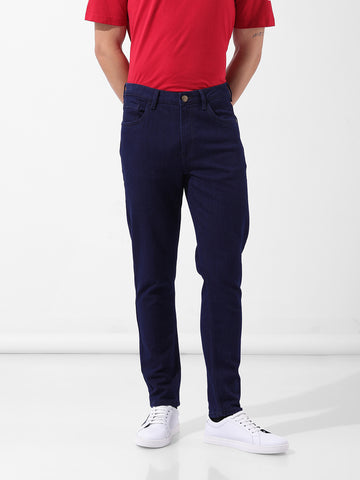 Men's Blue Slim Fit Casual Jeans