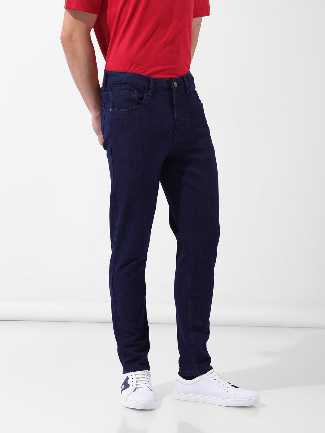 Men's Blue Slim Fit Casual Jeans
