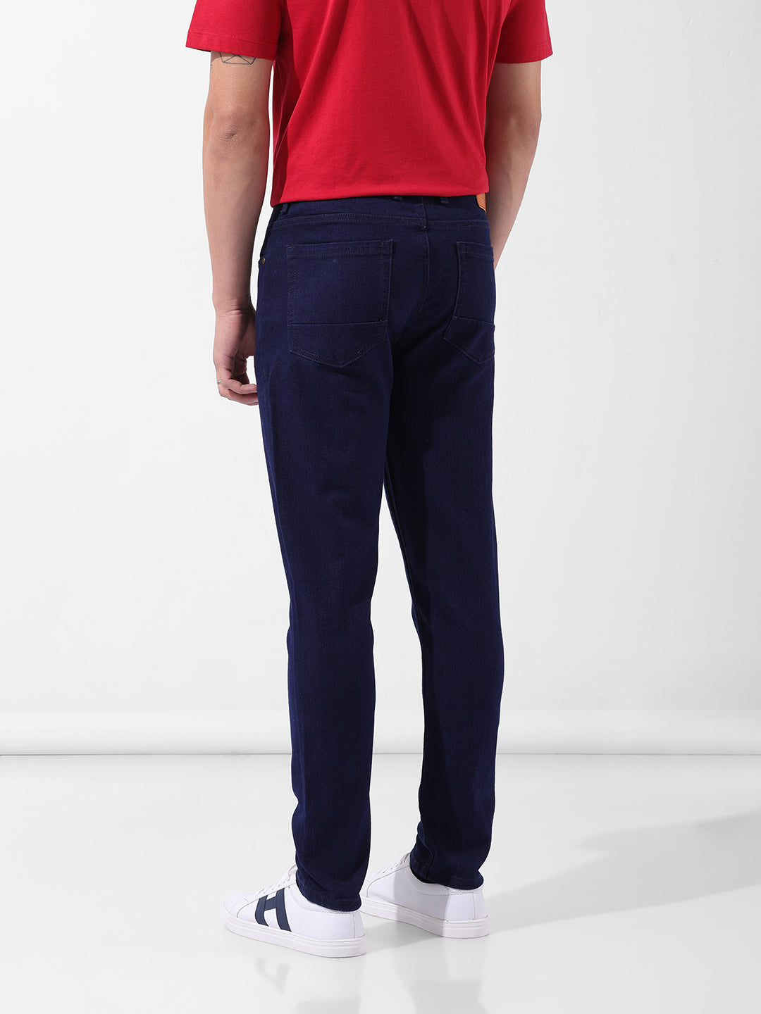 Men's Blue Slim Fit Casual Jeans