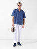 Men's White Slim Fit Casual Jeans