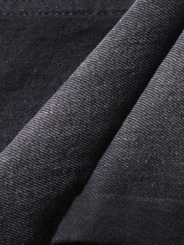 Men's Black Slim Fit Solid The Eternity Series Jeans