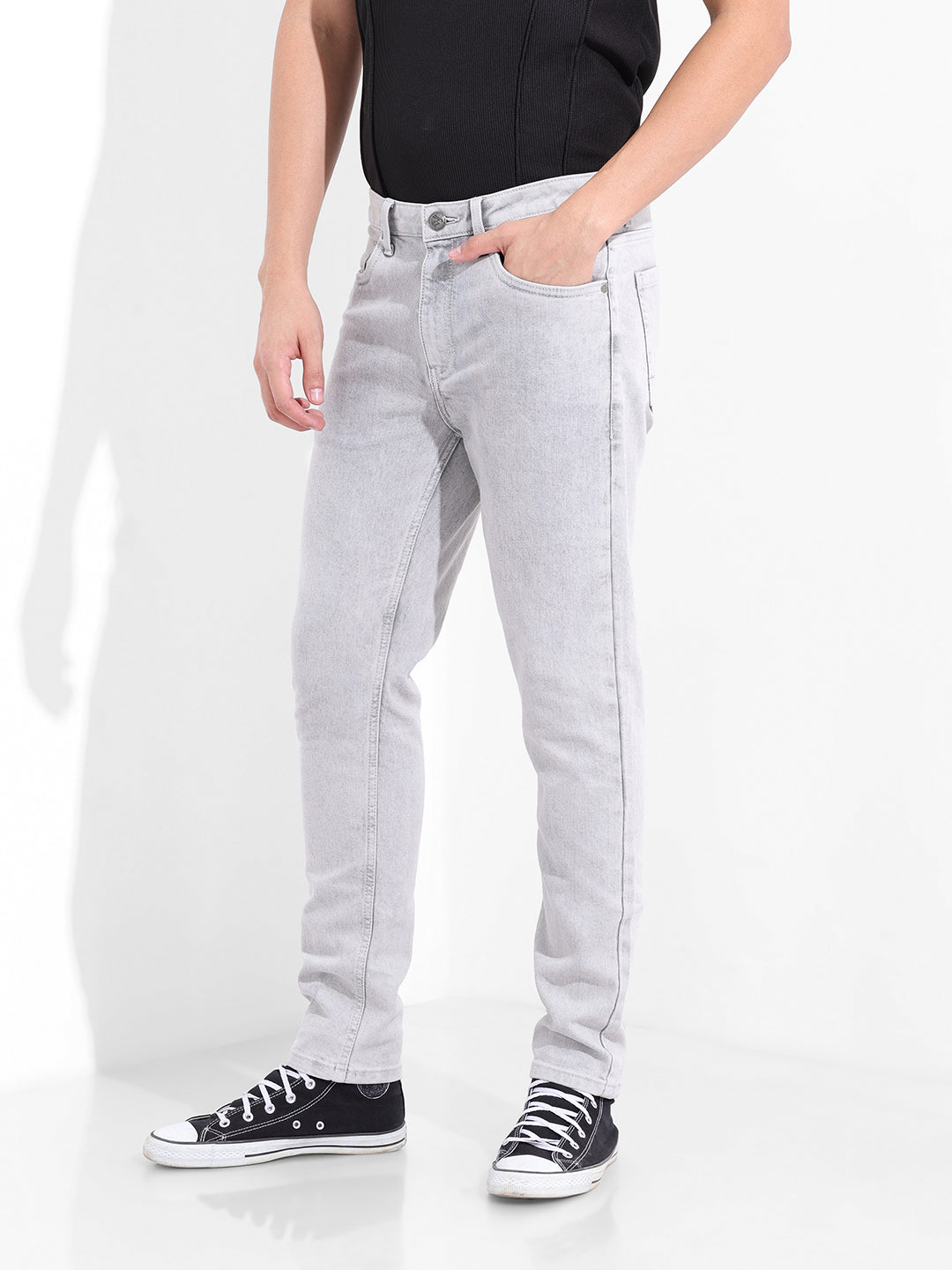 Men's Grey Slim Fit The Eternity Series Jeans