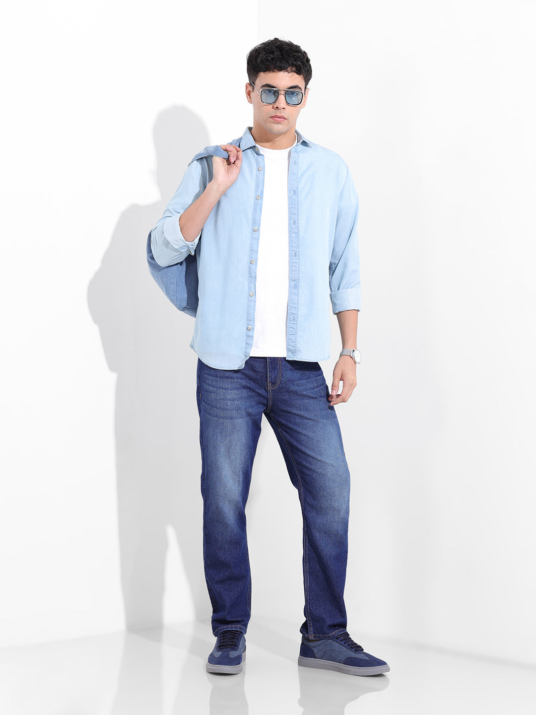 Men's Blue Slim Fit The Eternity Series Jeans