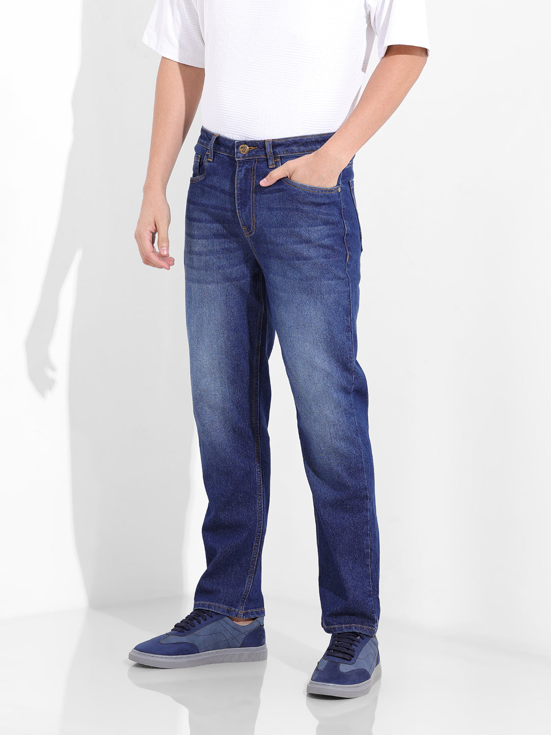 Men's Blue Slim Fit The Eternity Series Jeans