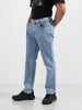 Men's Blue Slim Fit Solid Casual Jeans