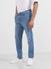 Men's Blue Slim Fit Solid Casual Jeans