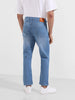 Men's Blue Slim Fit Solid Casual Jeans