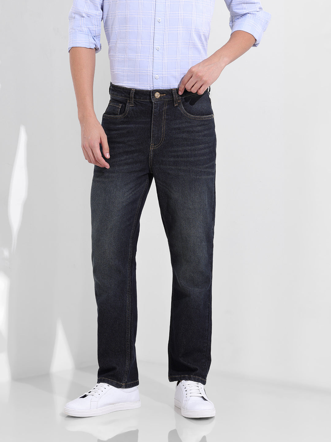 Men's Blue Slim Fit The Eternity Series Jeans