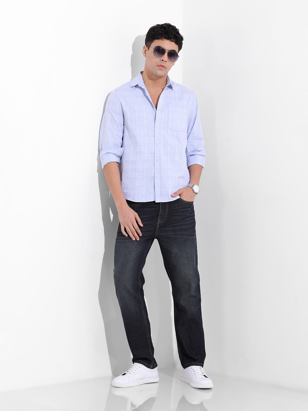 Men's Blue Slim Fit The Eternity Series Jeans