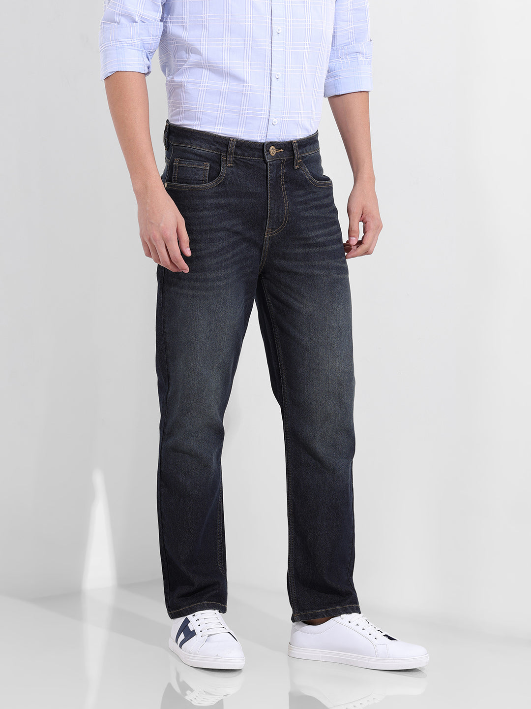 Men's Blue Slim Fit The Eternity Series Jeans