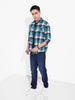 Men's Blue Slim Fit Solid Casual Jeans