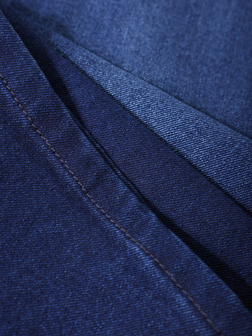 Men's Blue Slim Fit Solid Casual Jeans