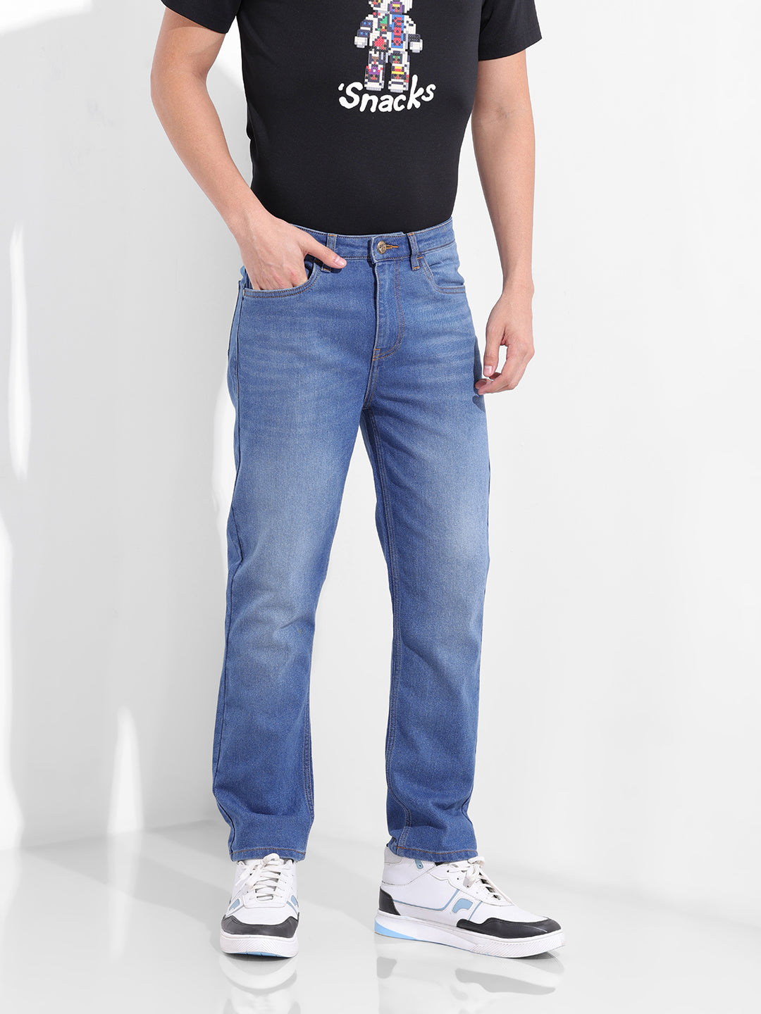 Men's Blue Slim Fit The Eternity Series Jeans