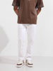 Men's White Slim Fit Solid The Eternity Series Jeans